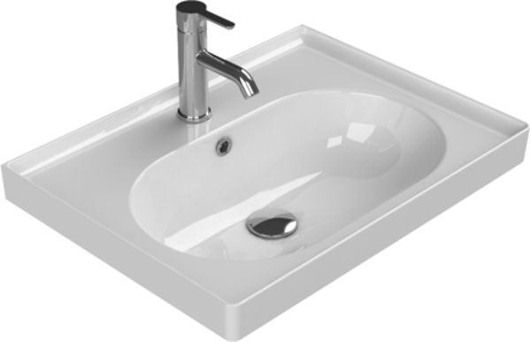 Cerastyle Turkuaz Arya Etajerli Lavabo 60*45 Cm - Image 1