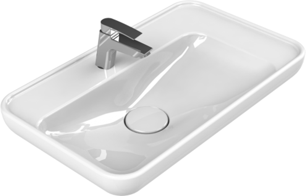 Cerastyle Turkuaz Lal Tezgah Üstü Lavabo 70 Cm - Image 1