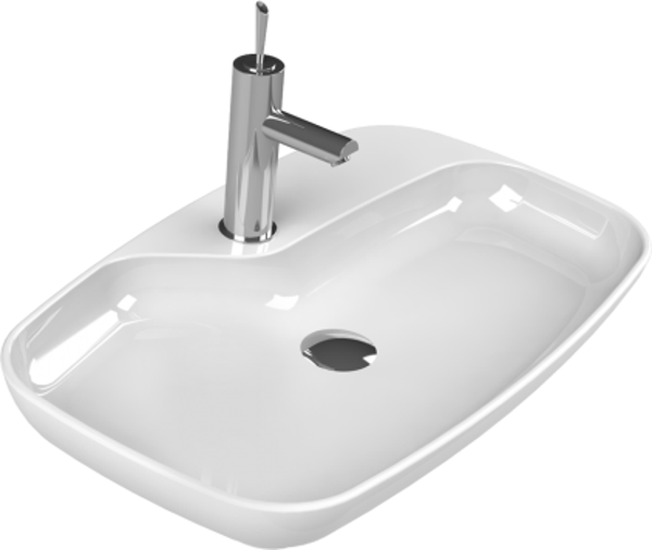 Cerastyle Turkuaz Nova Tezgah Üstü Lavabo 70 Cm - Image 1