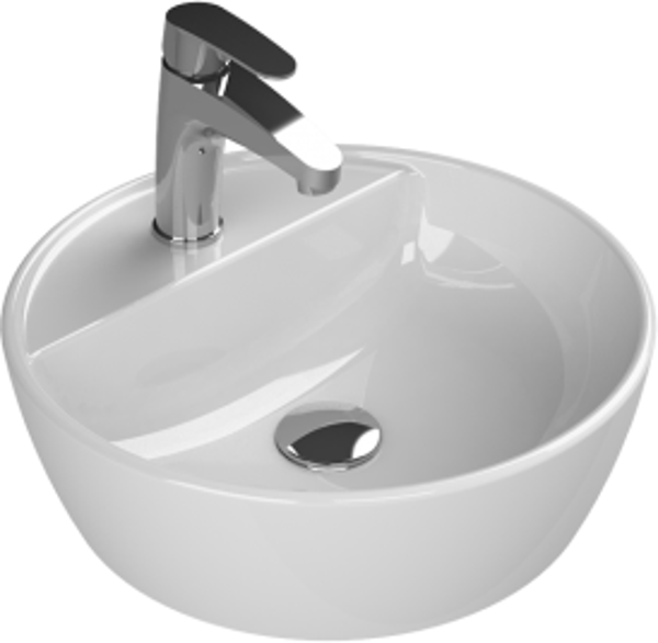Cerastyle Turkuaz One Tezgah Üstü Lavabo  42 Cm (B.Delıklı) - Image 1