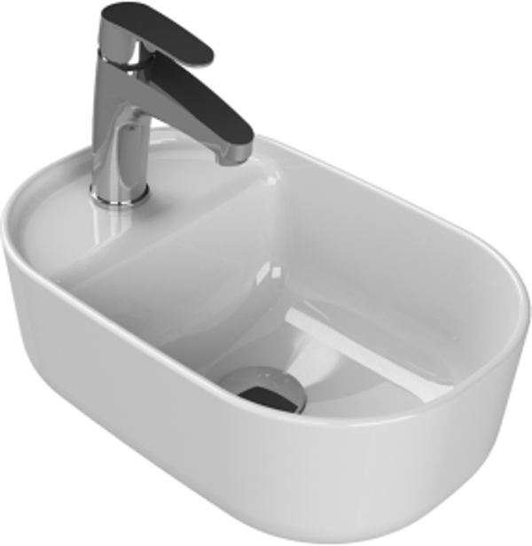 Cerastyle Turkuaz Aqua Tezgah Üstü Lavabo 42*28 - Image 1
