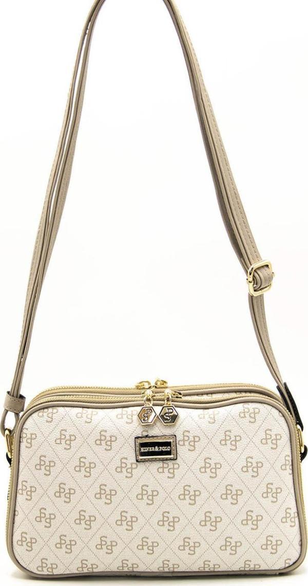 Silver & Polo Kadın Çapraz Çanta 899-43314 SİLVER POLO ÇAPRAZ BAYAN ÇANTASI M178 BEJ-MAT KUM - Image 1