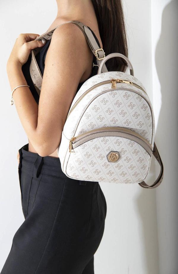 Silver & Polo Kadın  945-42950 SİLVER POLO SIRT ÇANTASI M178 BEJ-MAT KUM - Image 1