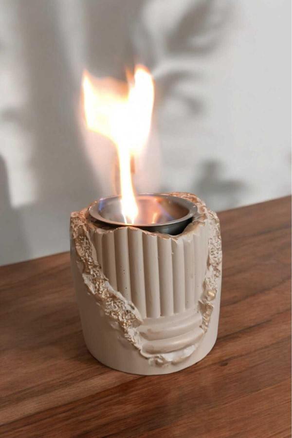 Gobo Şık Ve Dekoratif Ateş Çukuru Sütlü Kahve - Image 1