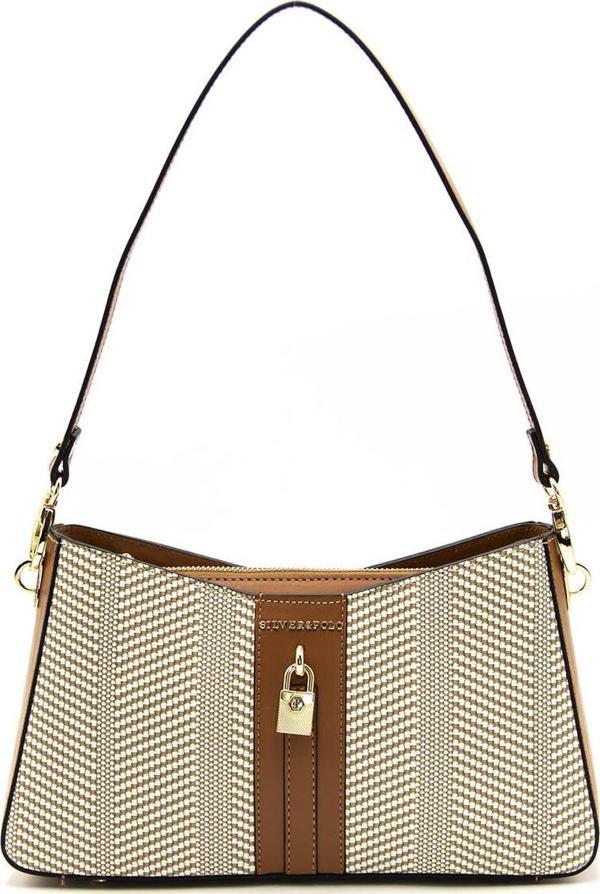 Silver & Polo Kadın Çapraz Çanta 1102-43372 SİLVER POLO ÇAPRAZ BAYAN ÇANTASI M132 BEJ-MAT TABA - Image 1