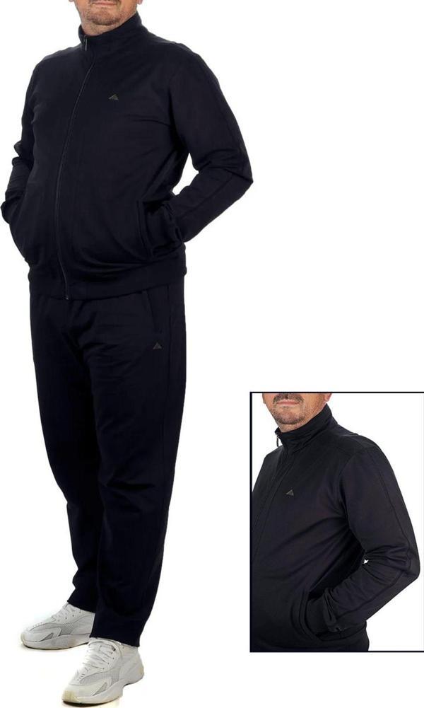 Remsa Büyük Beden Likralı Penye Erkek Eşofman Takımı 1714 Lacivert - Image 1