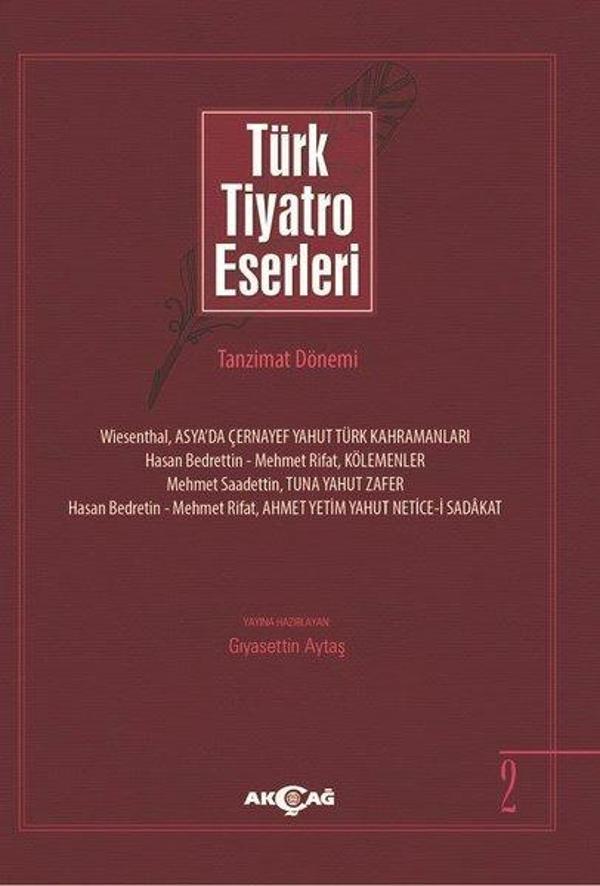 Türk Tiyatro Eserleri 2-Tanzimat Dönemi - Akçağ Yayınları - Image 1