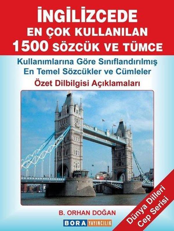 İngilizcede En Çok Kullanılan 1500 Sözcük ve Tümce-Dünya Dilleri Cep Serisi - Bora Yayıncılık - Image 1