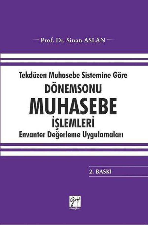 Dönem Sonu Muhasebe İşlemleri-Tekdüzen Muhasebe Sistemine Göre - Gazi Kitabevi - Image 1