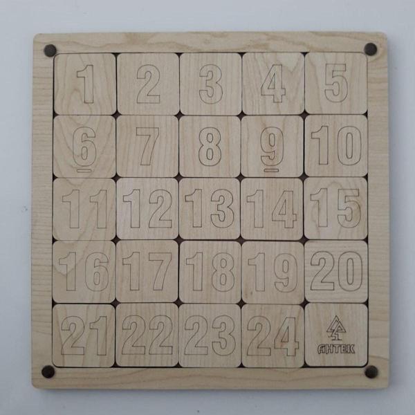 Ahtek Ahşap Eğitici 3d Sayı Yapboz Puzzle - Image 1