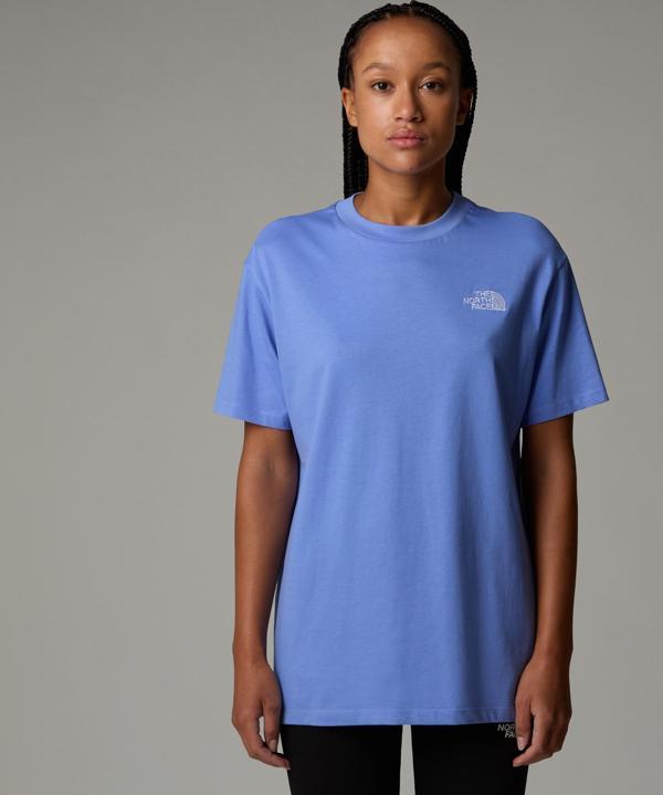 The North Face W Ss Essentıal Oversıze Tee Kadin Mavi Tshirt Nf0a87nq0yi1 - Image 1