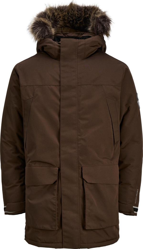 Jack Jones Jcomeyland Parka Aw 23 Erkek Kahverengi Mont 12241546-15 - Image 1