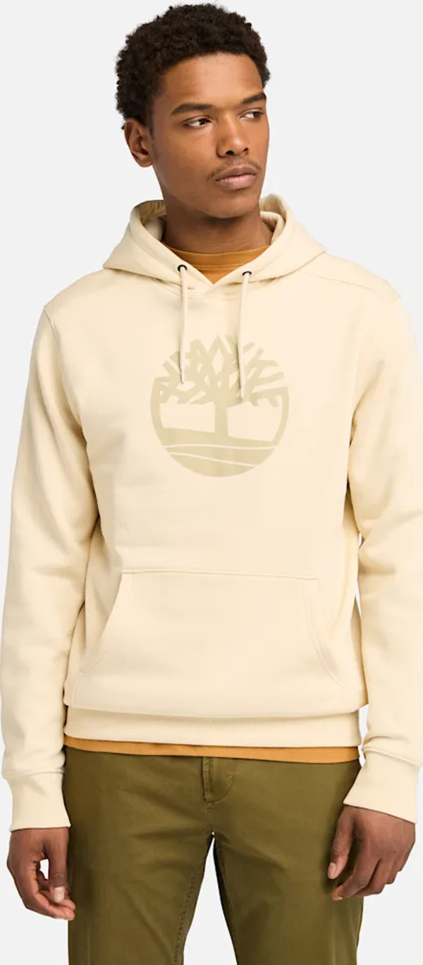 Timberland Kennebec Rıver Tree Logo Hoodie Erkek Bej Sweatshirt Tb0a2bjhefl1 - Image 1
