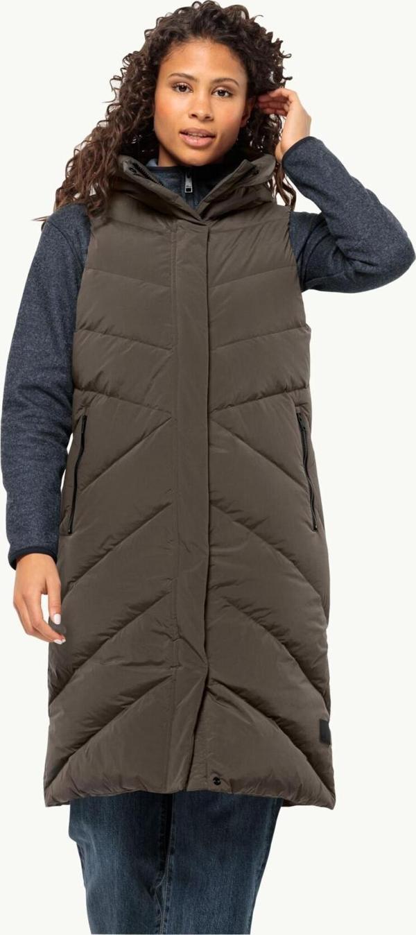 Jack Wolfskin Marıenplatz Vest W Kadin Kahverengi Yelek 1207461-5719 - Image 1