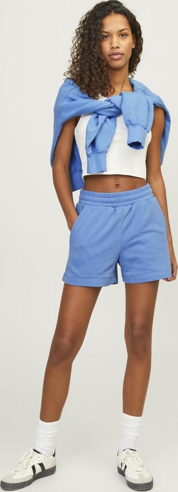 Jack Jones Jxalfa Reg Hw Shorts Swt Sn Kadin Mavi Şort 12231608-07 - Image 1