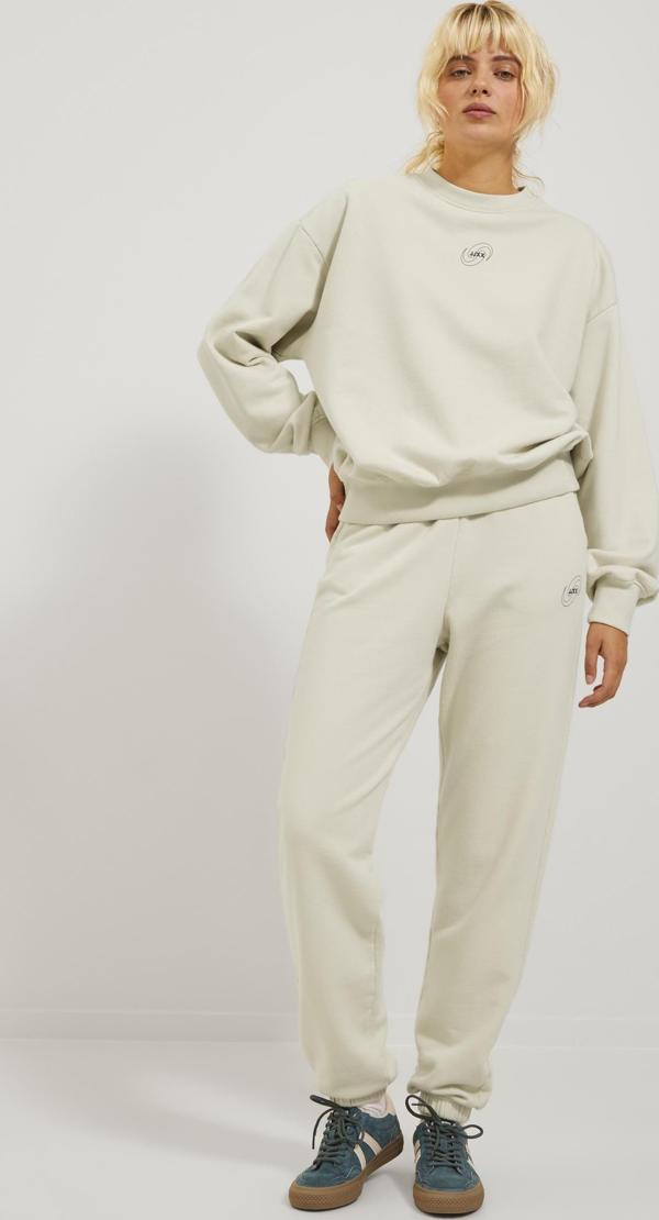 Jack Jones Jxjada Soft Rlx Hw Pants Swt Sn Kadin Beyaz Eşofman Altı 12244364-01 - Image 1