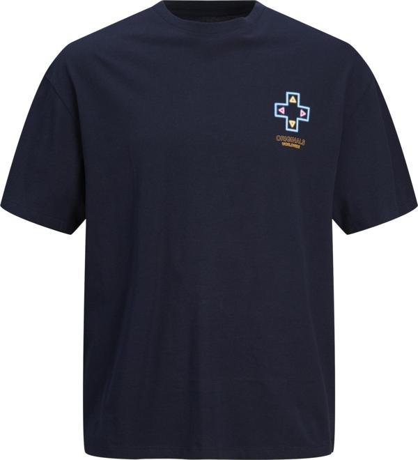 Jack&Jones Jorvıvıd Tee Ss Crew Neck Tg Erkek Lacivert Tshirt 12254172-04 - Image 1