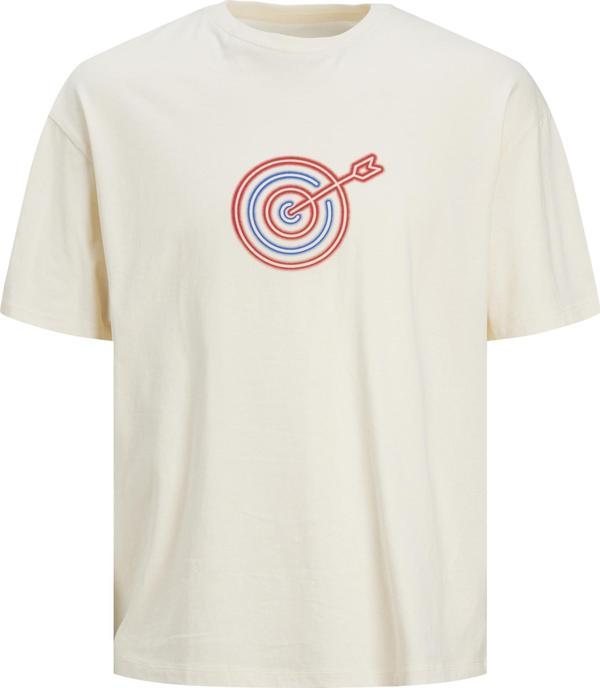 Jack&Jones Jorvıvıd Tee Ss Crew Neck Tg Erkek Bej Tshirt 12254172-23 - Image 1