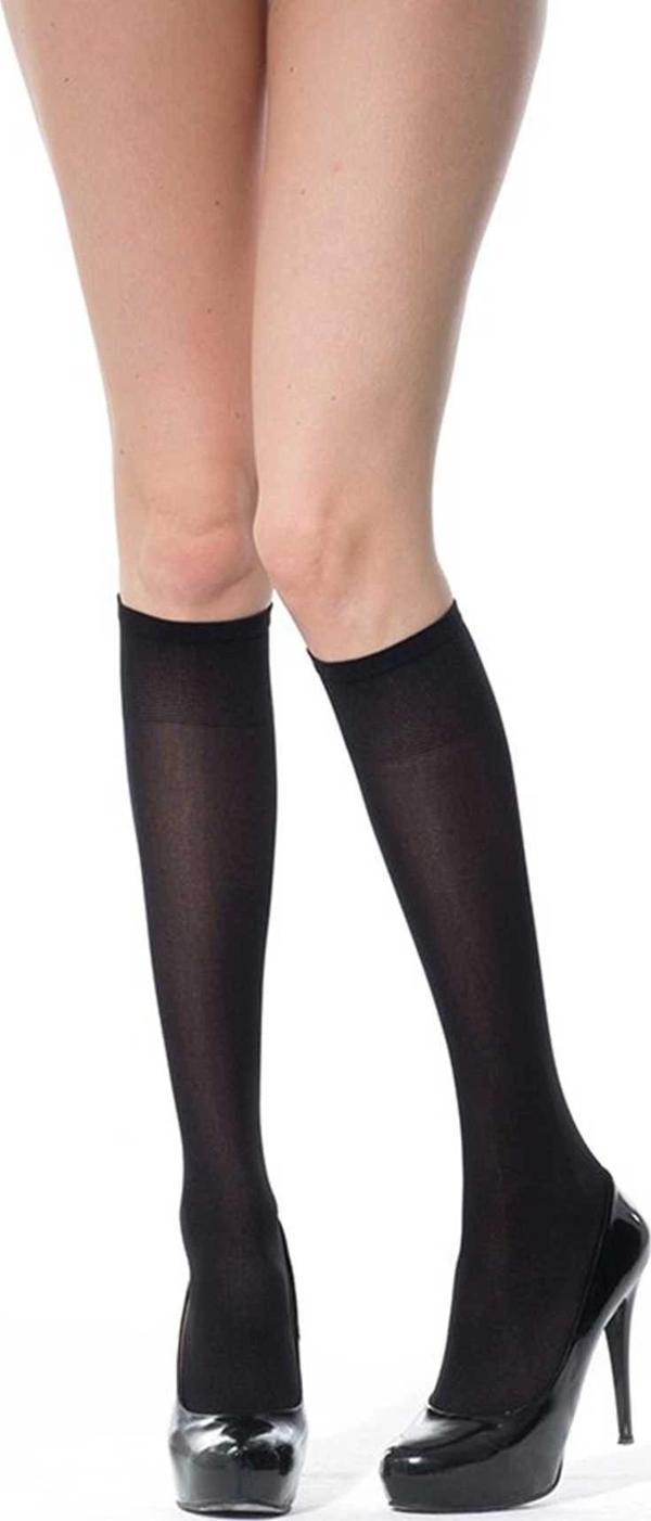 6 Adet Kalın Dizaltı Çorap 70 denye 500 Siyah - Image 1