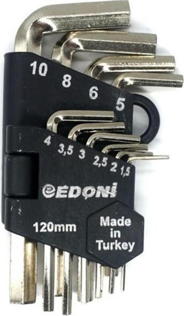 Edoni EAS 120 Nikel Allen Seti 10 Parça - Image 1
