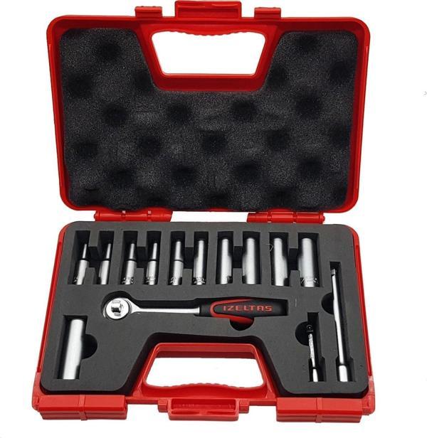 İzeltaş 14 Parça Derin Lokma Takımı 1/4'' İnç - Image 1