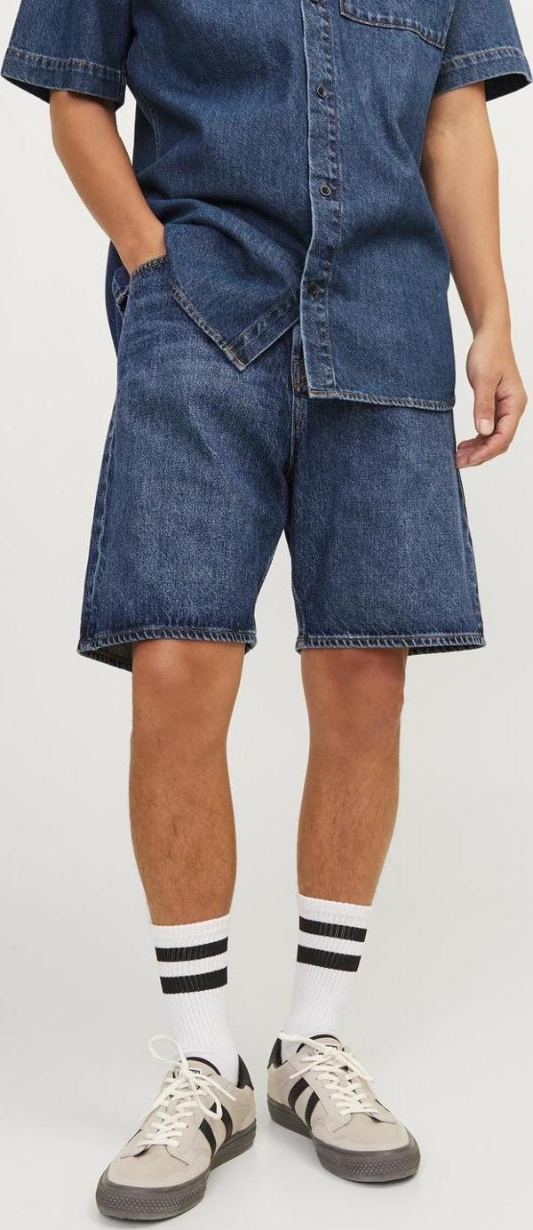 Jack&Jones Jjıchrıs Jjcooper Shorts Am 425 Erkek Mavi Şort 12252981-07 - Image 1