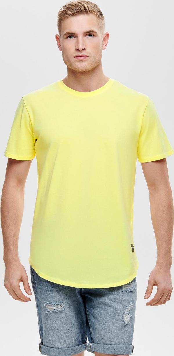 Only & Sons Smatt Longy Ss Tee Noos Erkek Sarı Tshirt 22002973-22 - Image 1