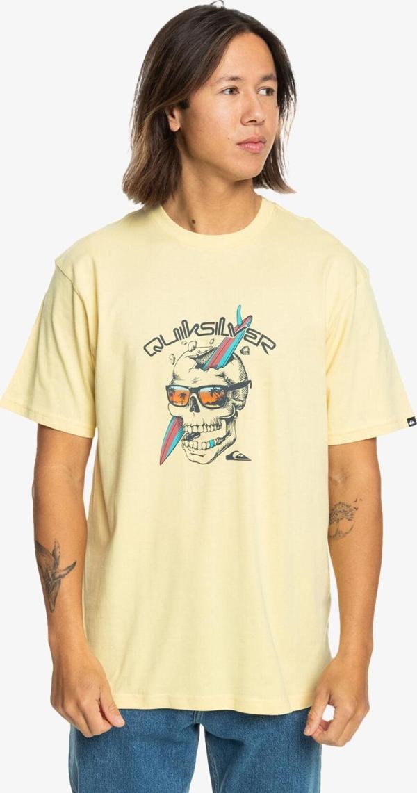 Quiksilver One Last Surf Ss Erkek Beyaz Tshirt Eqyzt07674-10 - Image 1