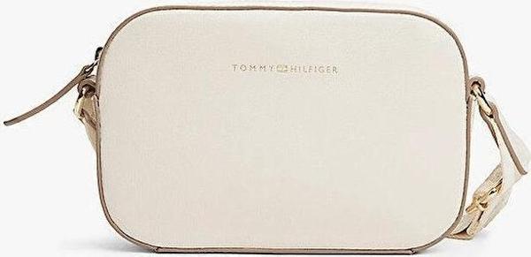 Tommy Hilfiger TH LOGOTAPE CAMERA BAG Kadın Bej Çanta AW0AW17450Z00 - Image 1