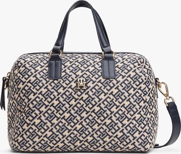 Tommy Hilfiger TH JACQUARD MED DUFFLE Kadın Mavi Çanta AW0AW17633DW6 - Image 1