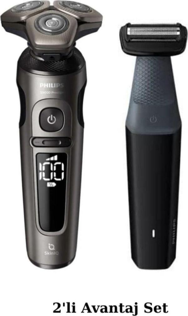 Philips Shaver S9000 Prestige Skinıq Islak Ve Kuru Elektrikli Tıraş Makinesi + Vücut Tıraş Makinesi - Image 1