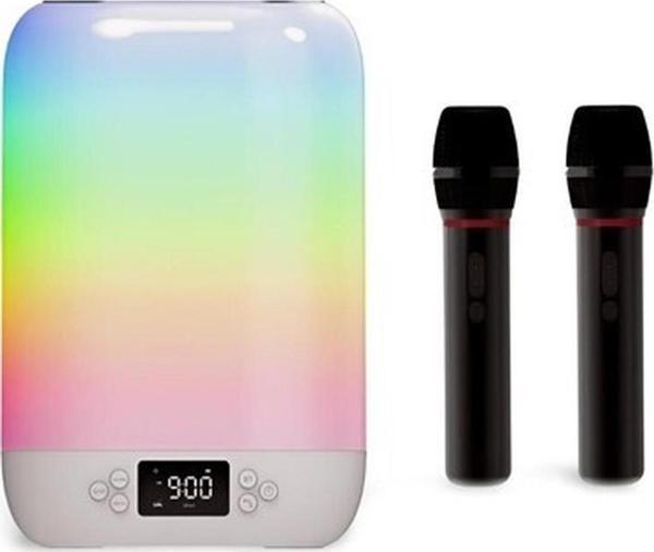 Cosmostech MS8K, Taşınabilir Kablosuz Speaker, Bluetooth Hoparlör, - Çift Mikrofon Karaoke, RGB Aydınlatma, Alarm Saat, Uyku Modlu Yüksek Ses Çözünürlüklük - Image 1