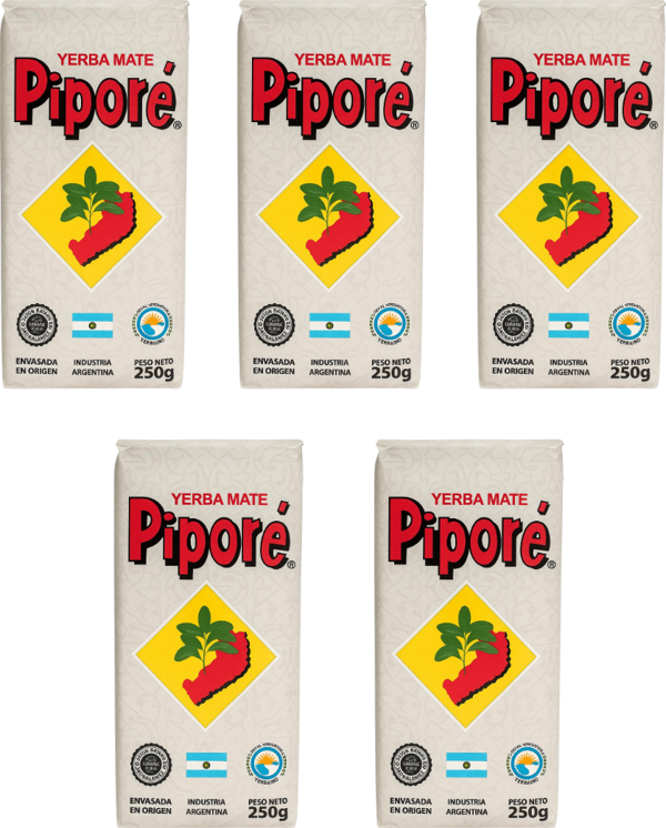 PİPORE YERBA MATE ÇAYI 250 GRAM x5 - Image 1