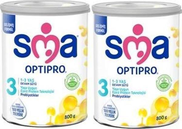 SMA Optipro 3 Probiyotik Devam Sütü 800 gr 2 Adet - Image 1