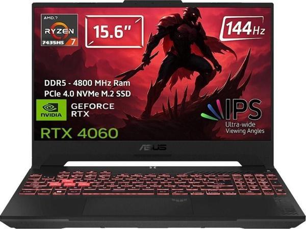 Asus Tuf Gaming A15 FA507NVR-LP147 62 R7 7435HS 48GB 2TB SSD RTX4060 144Hz Windows 11 Pro 15.6 FHD P62 - Image 1