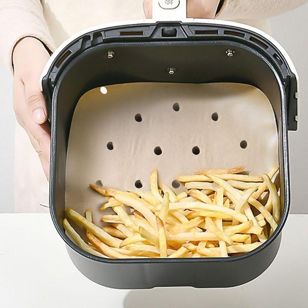 Büro Ev Ofis Mutfağı için 150ADET Tek Kullanım Air Fryer Pişirme KağıdıSeti - Image 1