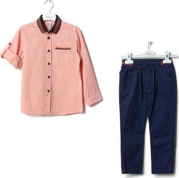 GARNİLİ GÖMLEK CHINO PANTOLON TAKIM Oranj - Image 1