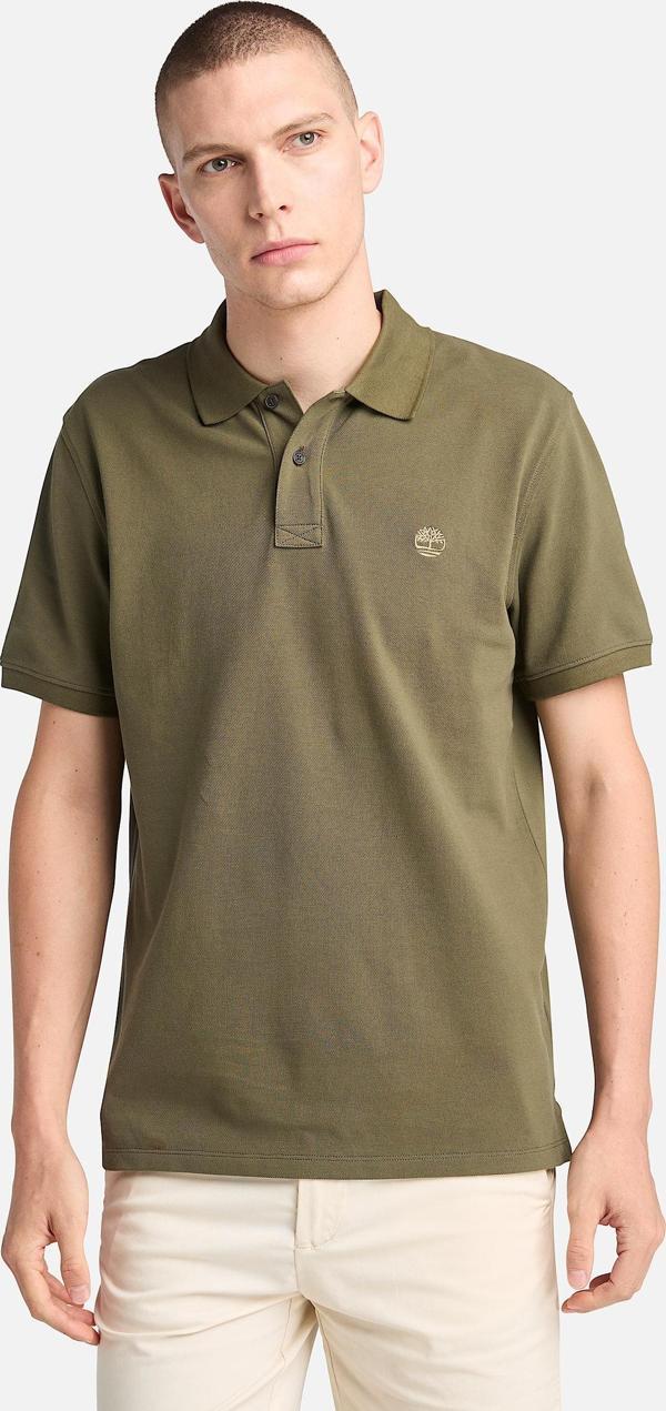 Timberland Mıllers Rıver Pique Short Sleeve Polo Erkek Yeşil Tshirt Tb0a6vdpa581 - Image 1