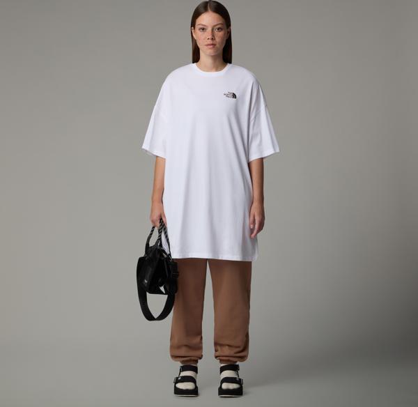 The North Face W S/s Essentıal Oversıze Tee Dress Kadin Beyaz Tshirt Nf0a87nf94x1 - Image 1