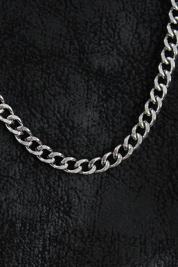 Bakımlı Erkek için Silver Çelik Klasik Zincir Stil Kolye - Image 1
