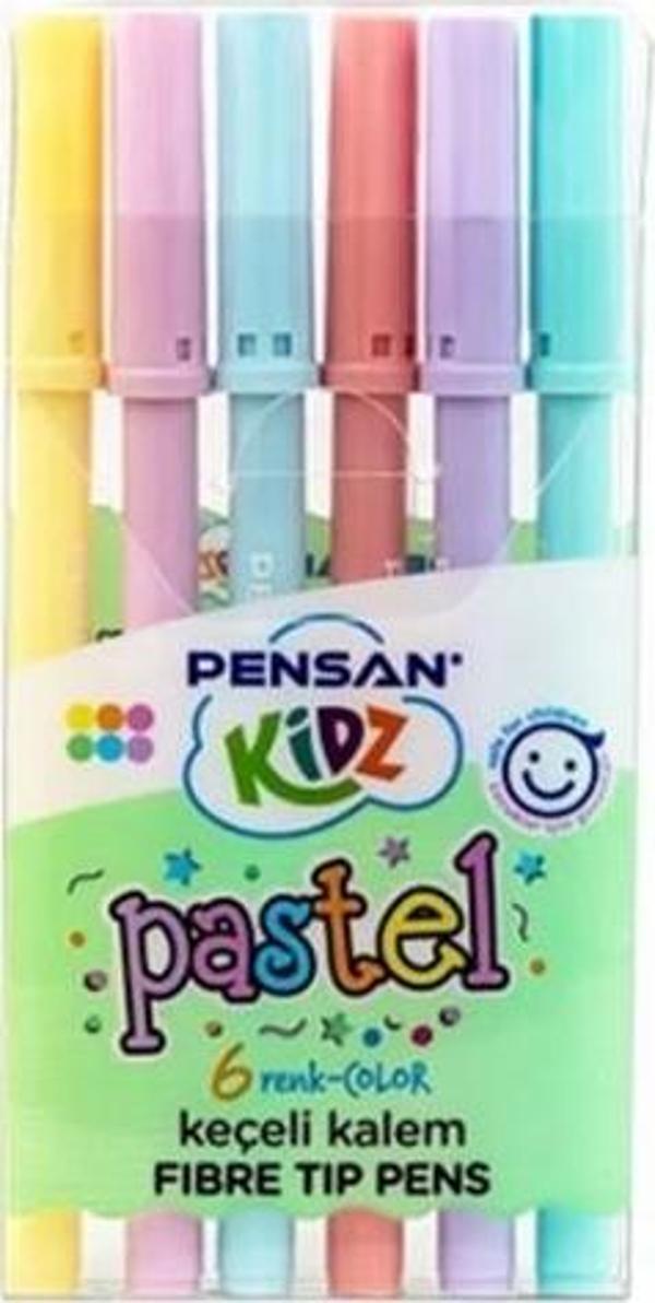 Pensan Keçeli Kalem Pastel 6Lı - 2 paket - Image 1