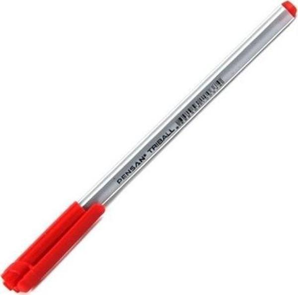 Pensan Tükenmez Kalem Triball Kırmızı - 5 adet - Image 1