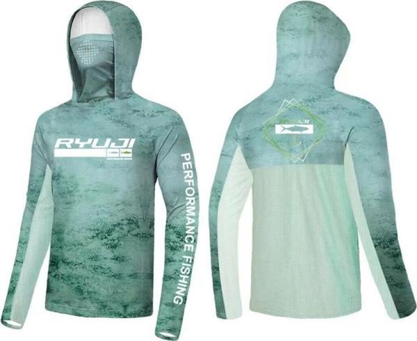 Ryuji UV Performance Green Sky Boyunluklu T-Shirt XL - Image 1