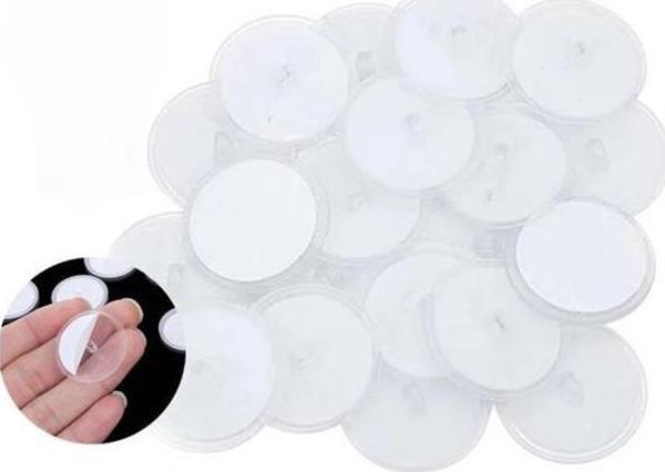 20 Adet Şeffaf Yuvarlak 3 Cm Çaplı Güçlü Disk Yapışkanlar-Findit - Image 1