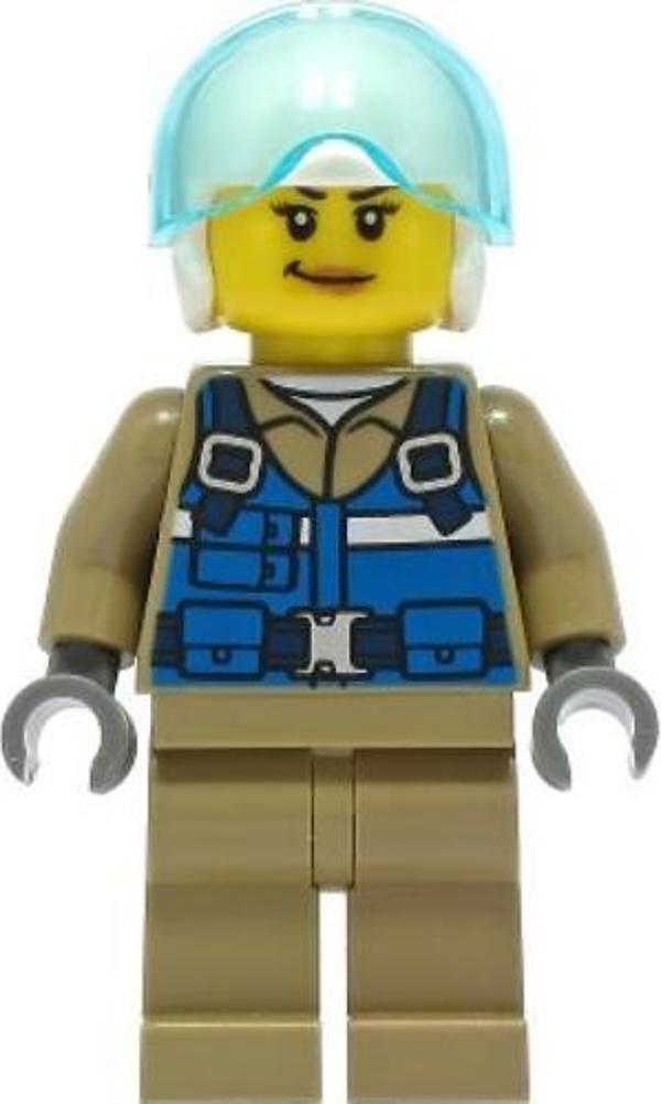 Lego Minifigür - Wildlife Rescue Pilot - Female cty1307 - Image 1