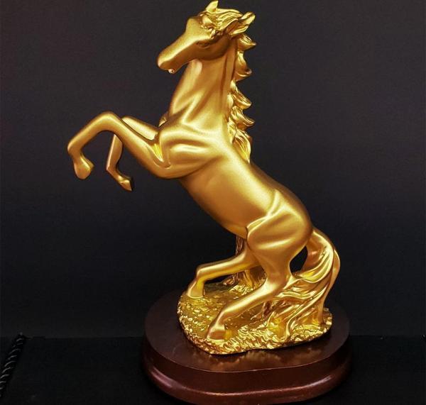 Şaha Kalkan Gold Renk At Biblosu - Image 1