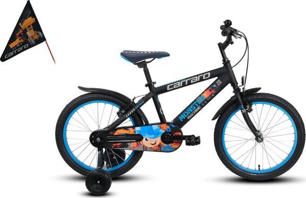 Carraro Monster 12 Alüminyum Kadro 12 Jant Çocuk Bisikleti Siyah Gri Mavi - Image 1