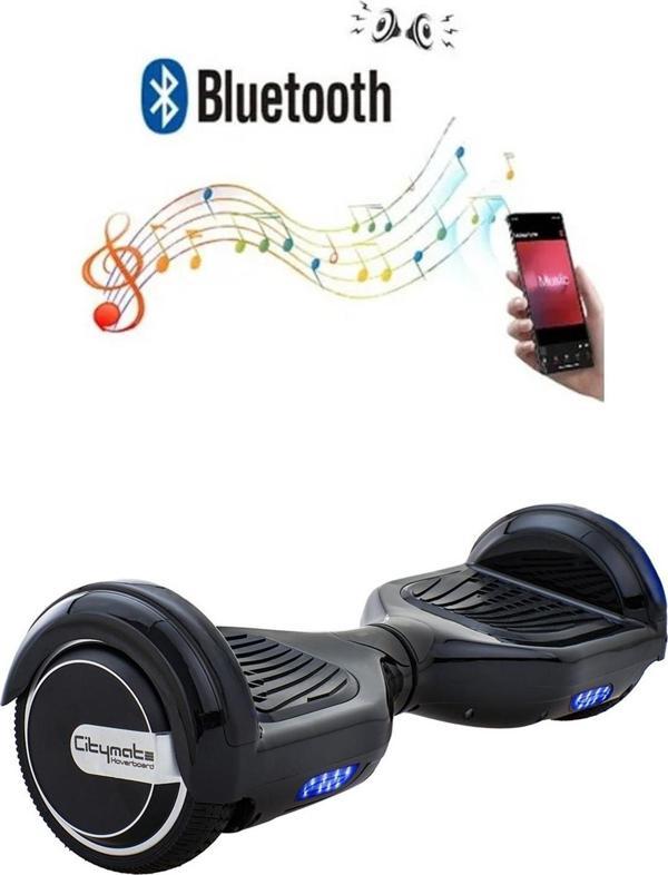 Hoverboard Elektrikli Kaykay Bluetooth Hoparlörlü 6.5 Inch Siyah - Image 1