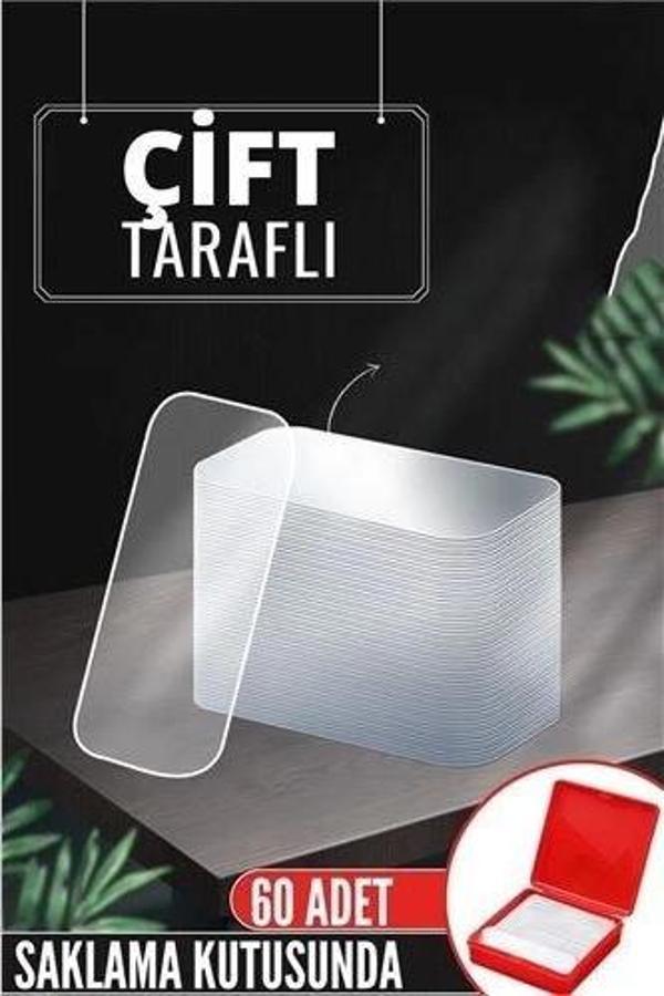 ModaCar Pvc Nano Çift Taraflı Yapıştırıcı 60 ADET Sonsuz Alanda Kullanım - Image 1