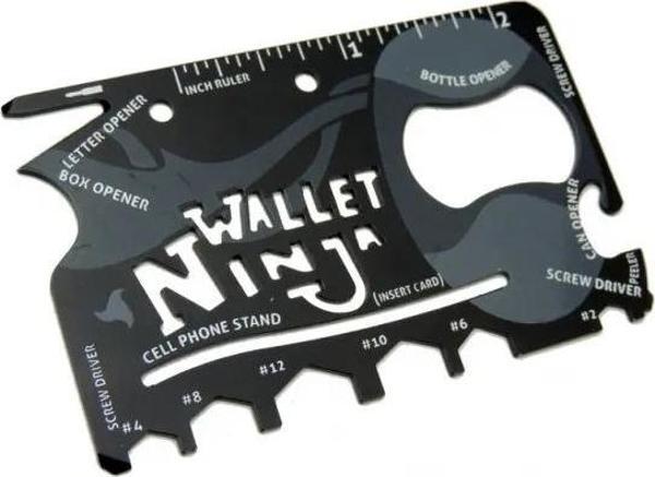 Ninja Wallet Survival Acil Durum Kiti / Kartı - 18 İn 1 - Image 1
